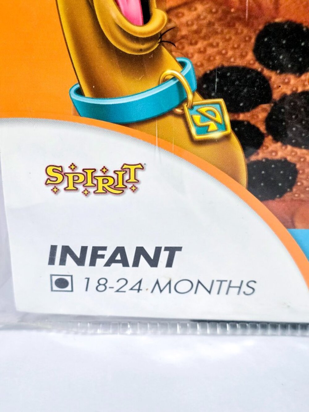 Spirit Halloween Baby Scooby-Doo Costume 2 Piece Jumpsuit & Hood 18-24 Mos. - Picture 2 of 9
